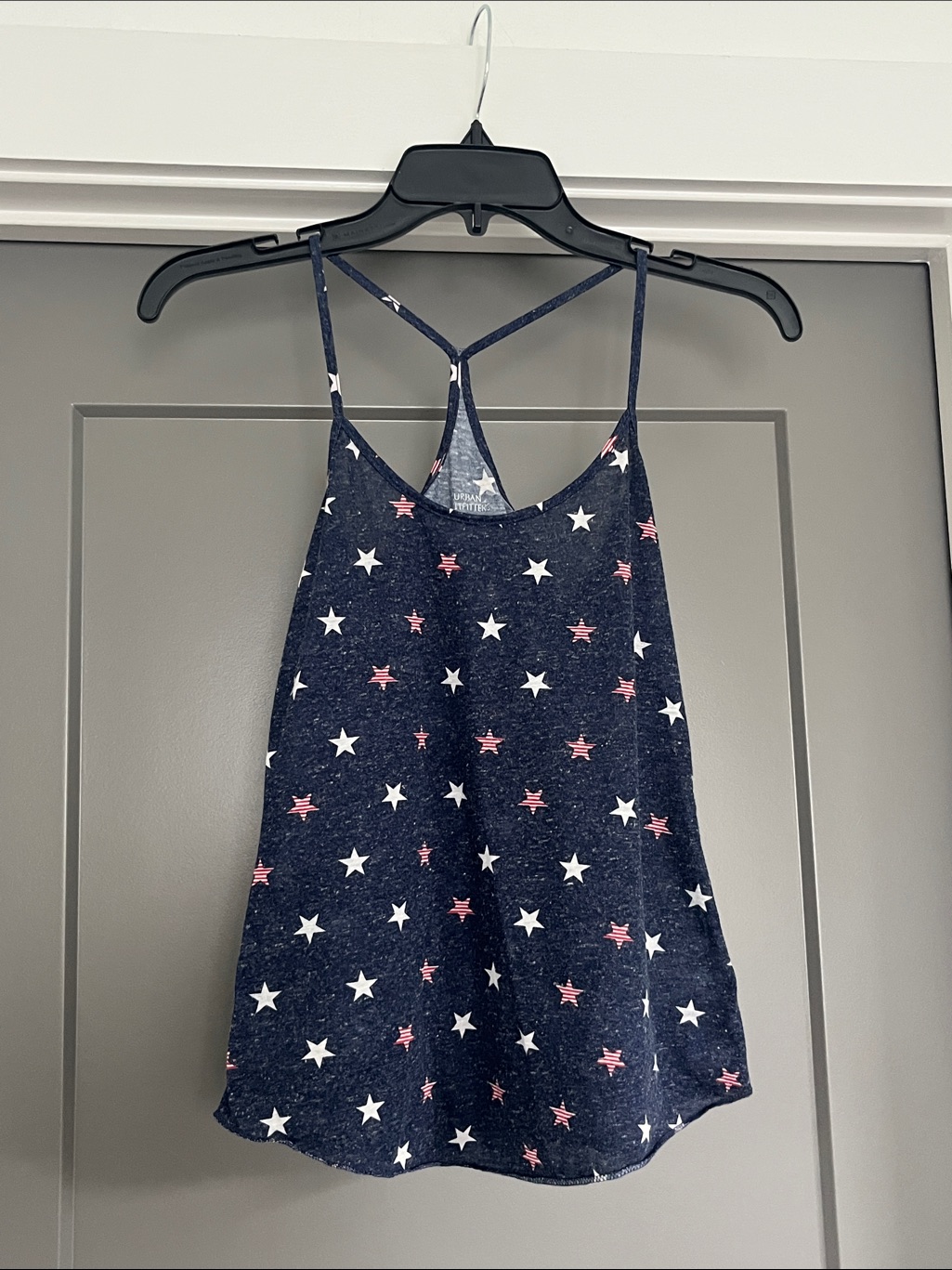 Urban Outfitters Navy Star Print Strappy Tank Top - 4th Of July Patriotic